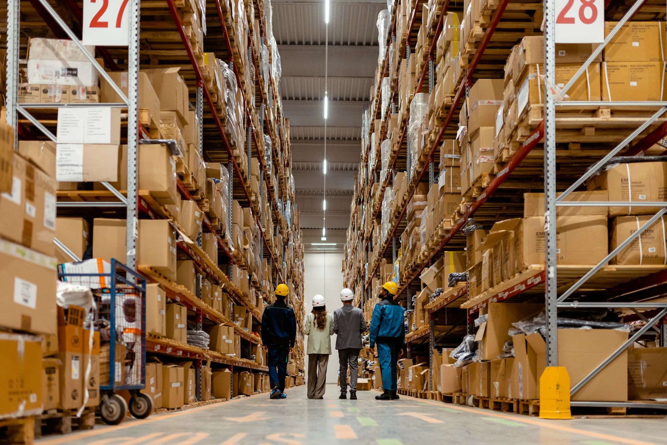 business team logistics distribution warehouse