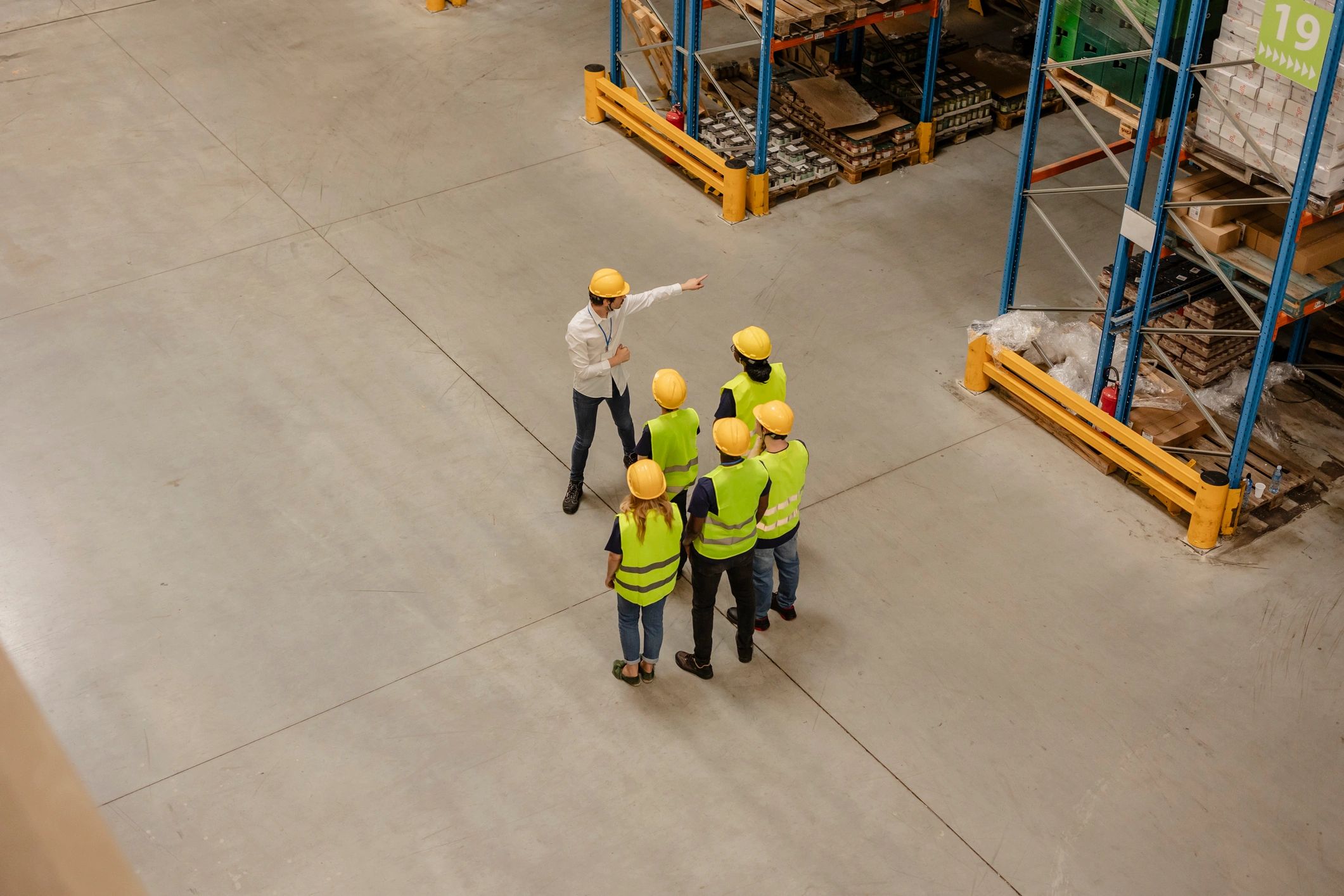 business team logistics distribution warehouse